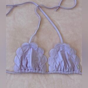 Victoria’s Secret Pink light purple shell bikini top Sz Xs/small